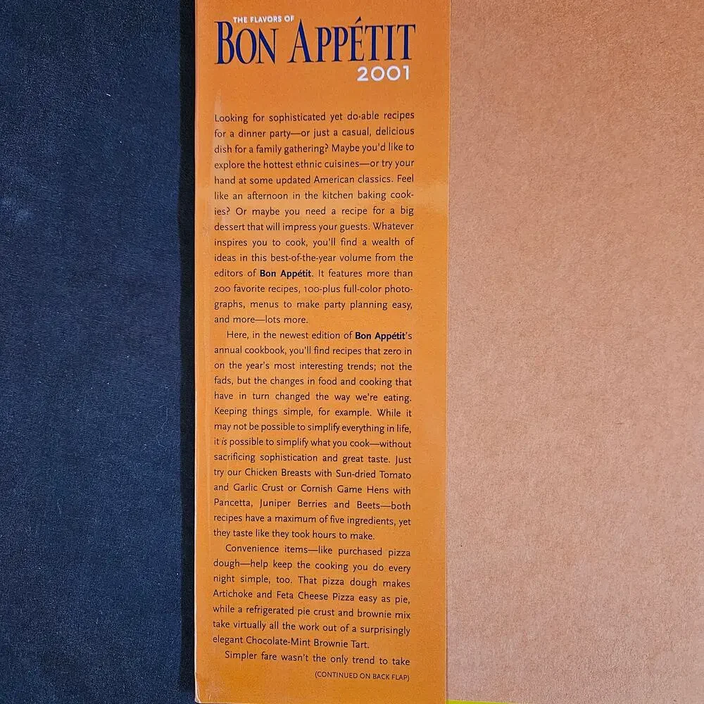 The Flavors Of Bon Appetit 2001 Cookbook Over 200‎ of the Year's Best Recipes